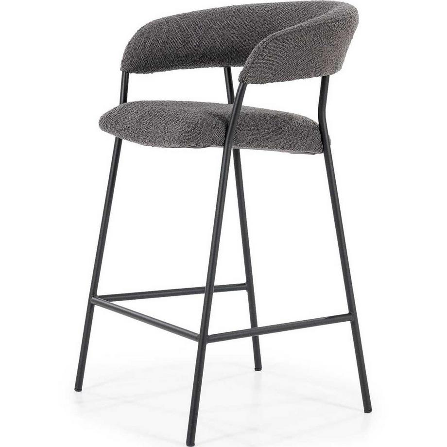 mutoni Sgabello da bar Luka Copenhagen antracite  