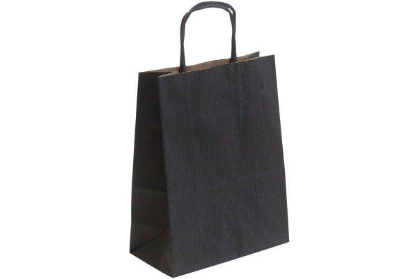 NEUTRAL  NEUTRAL Tragtaschen Allegra schwarz SDF16-798 Kraft,110g, 16x8x21cm 25 Stk. 