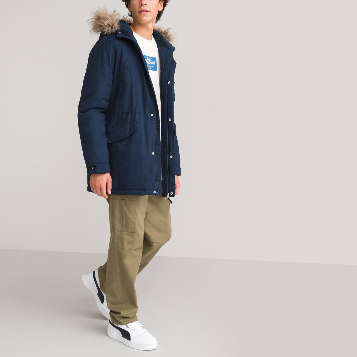 Image of Winterparka Mit Kapuze Jungen Blau 134/140