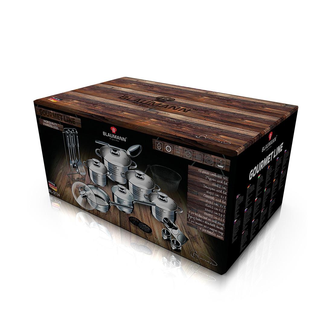 Blaumann 27-teiliges Kochgeschirr-Set Gourmet Line  