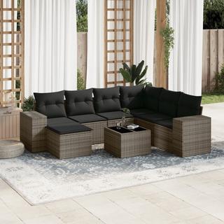 VidaXL set divano da giardino Polirattan  