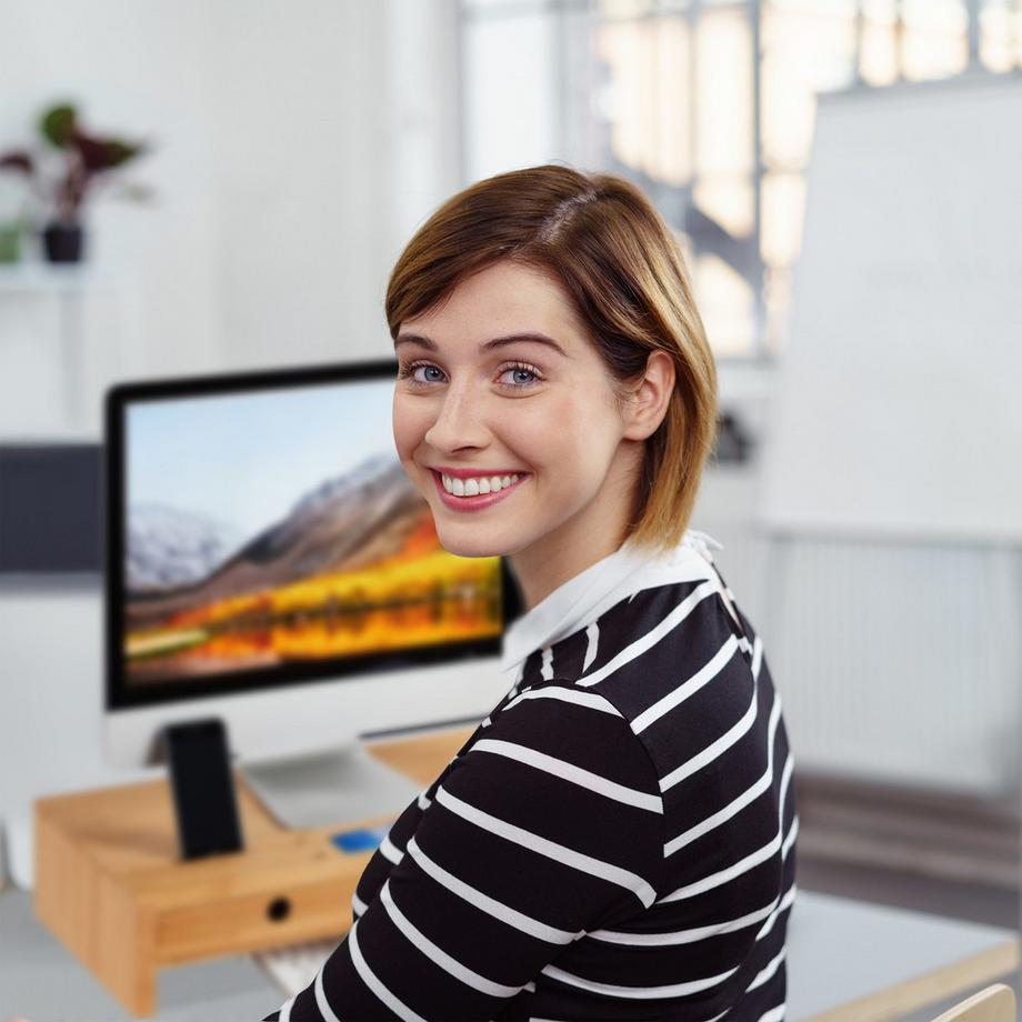 B2X  Bildschirmständer mit Aufbewahrung 