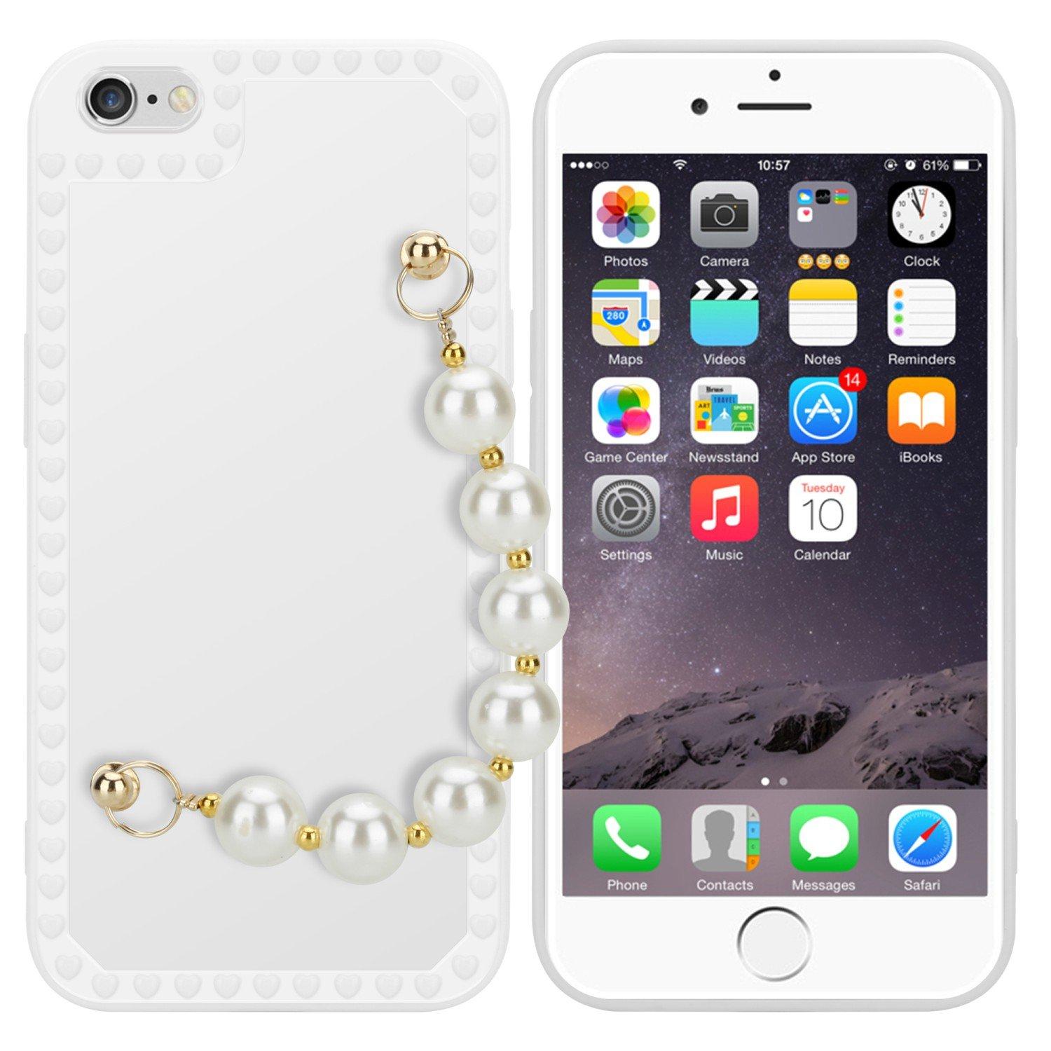 Cadorabo  Housse compatible avec Apple iPhone 6 / 6S - Coque de protection en silicone TPU flexible avec chaîne de poignet 