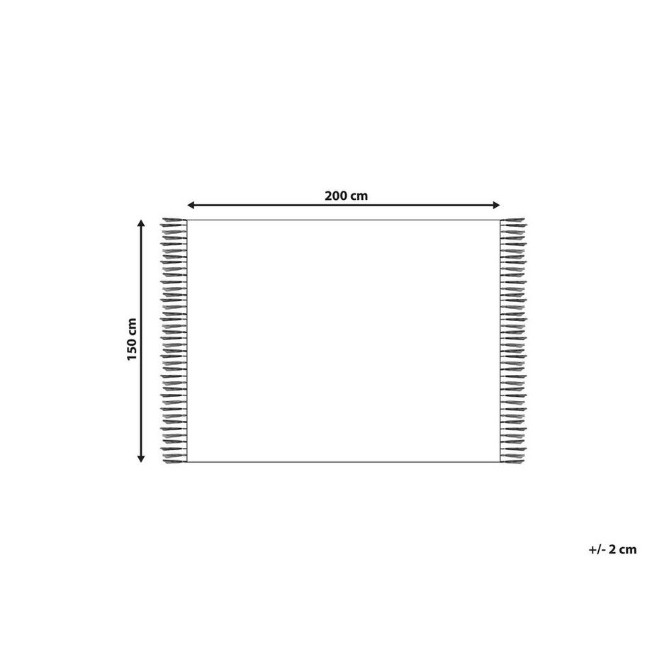 Beliani NAJUY Couverture Classique en Coton  