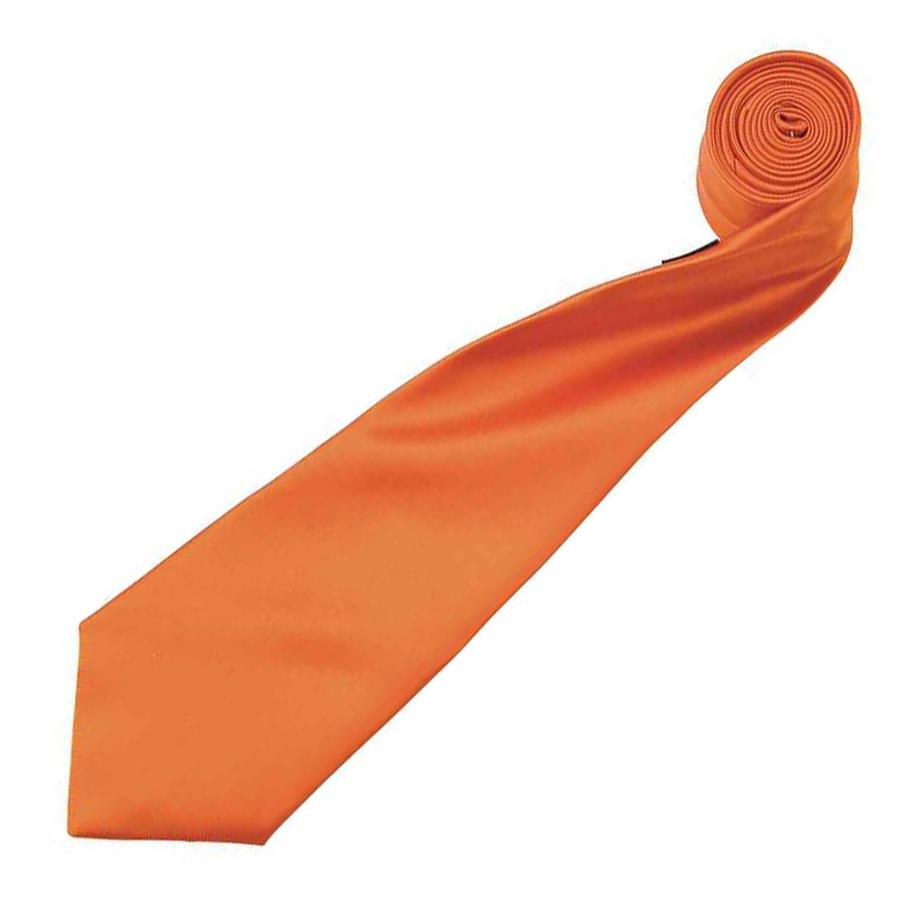 PREMIER Satin Krawatte unifarben  