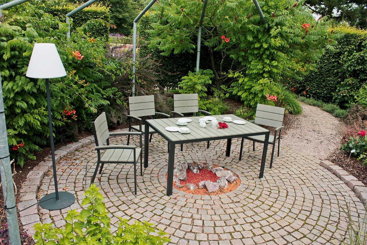 mutoni pleasure Garten Essgruppe Olivia anthrazit (5-tlg)  