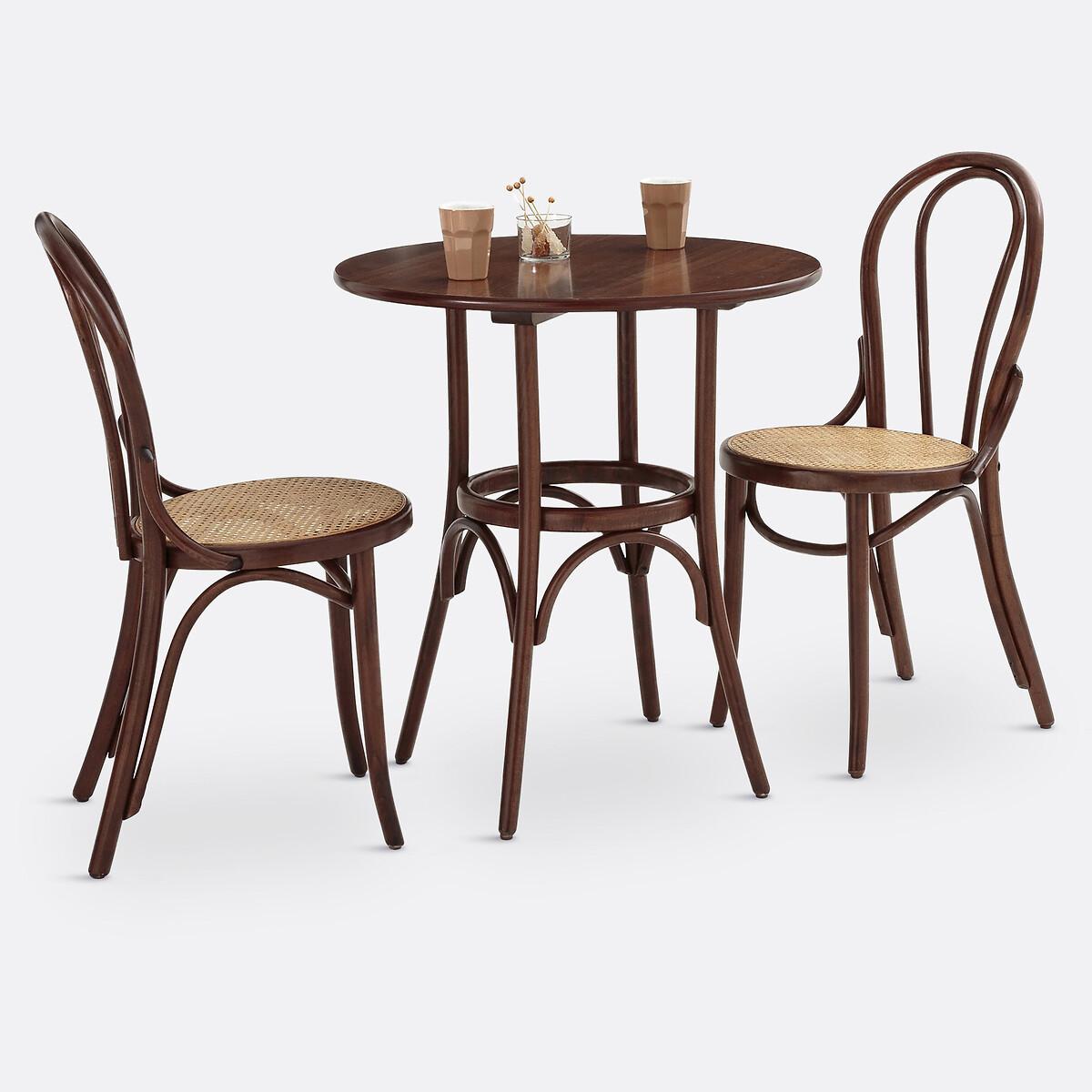 La Redoute Intérieurs 2er-Set Stühle Bistro mit geflochtener Sitzfläche  