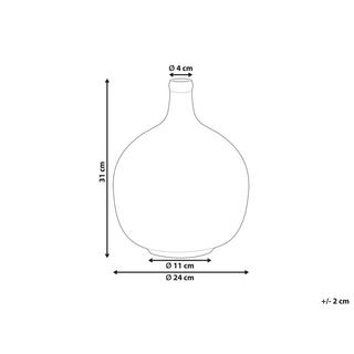 Beliani Décorations en Verre Moderne CHAPPATHI  