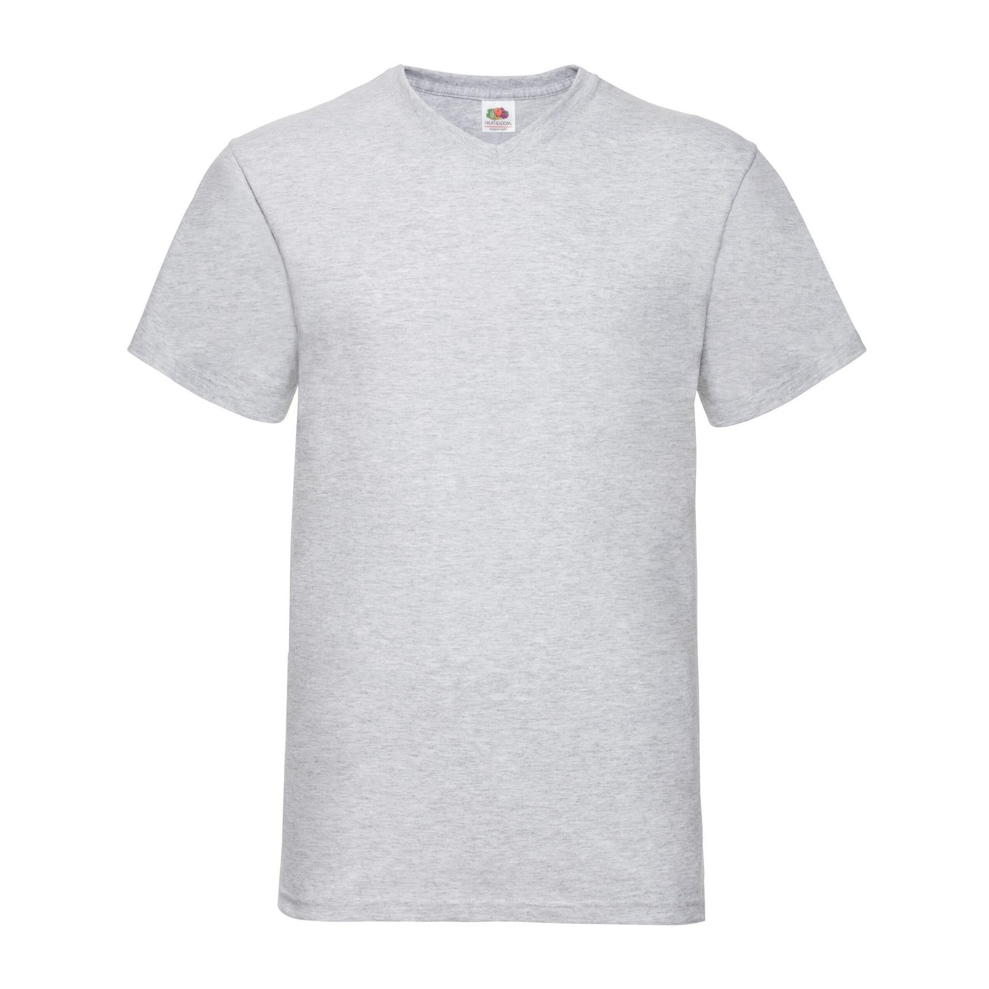 Image of Valueweight Tshirt Vausschnitt Herren Grau M