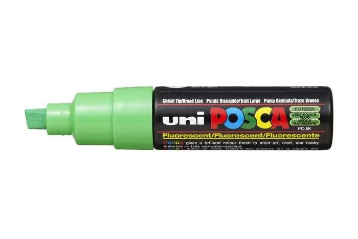 uni-ball POSCA uni PC-8K evidenziatore 1 pz Punta smussata Verde  