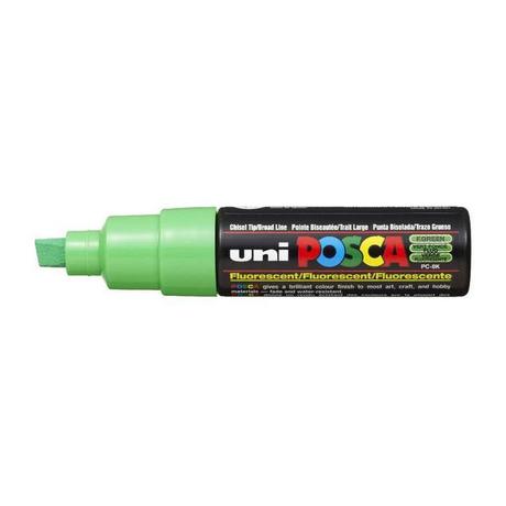 uni-ball UNI-BALL Posca Marker 8mm PC8K F.GREEN fluo grün, Keilspitze  