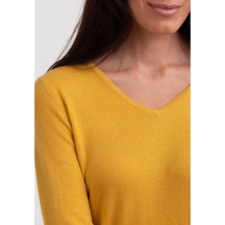 CASH-MERE.CH Pullover Scollo a V Cashmere Riciclato  