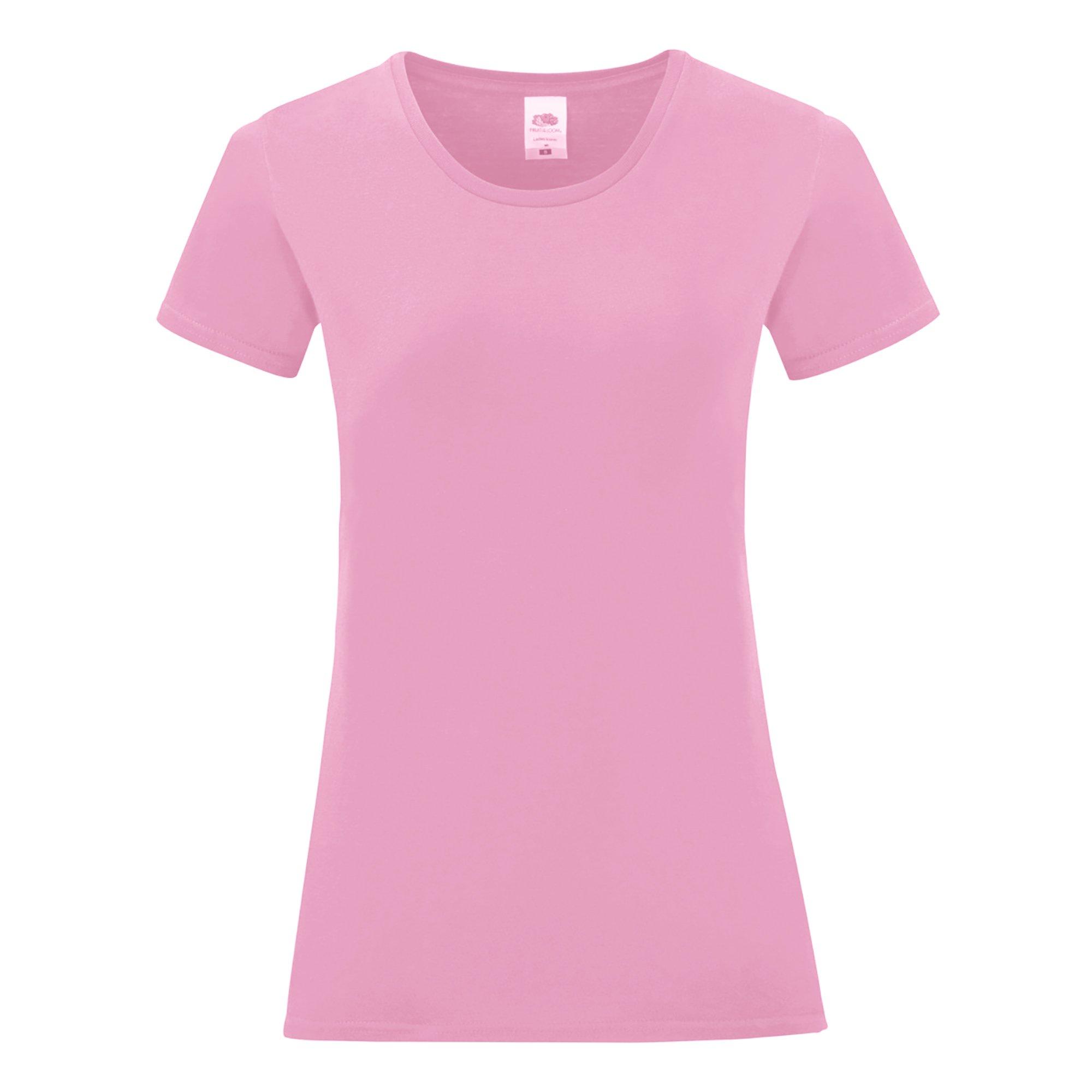 Image of Tshirt Iconic, Kurzärmlig Damen Pink Teal S