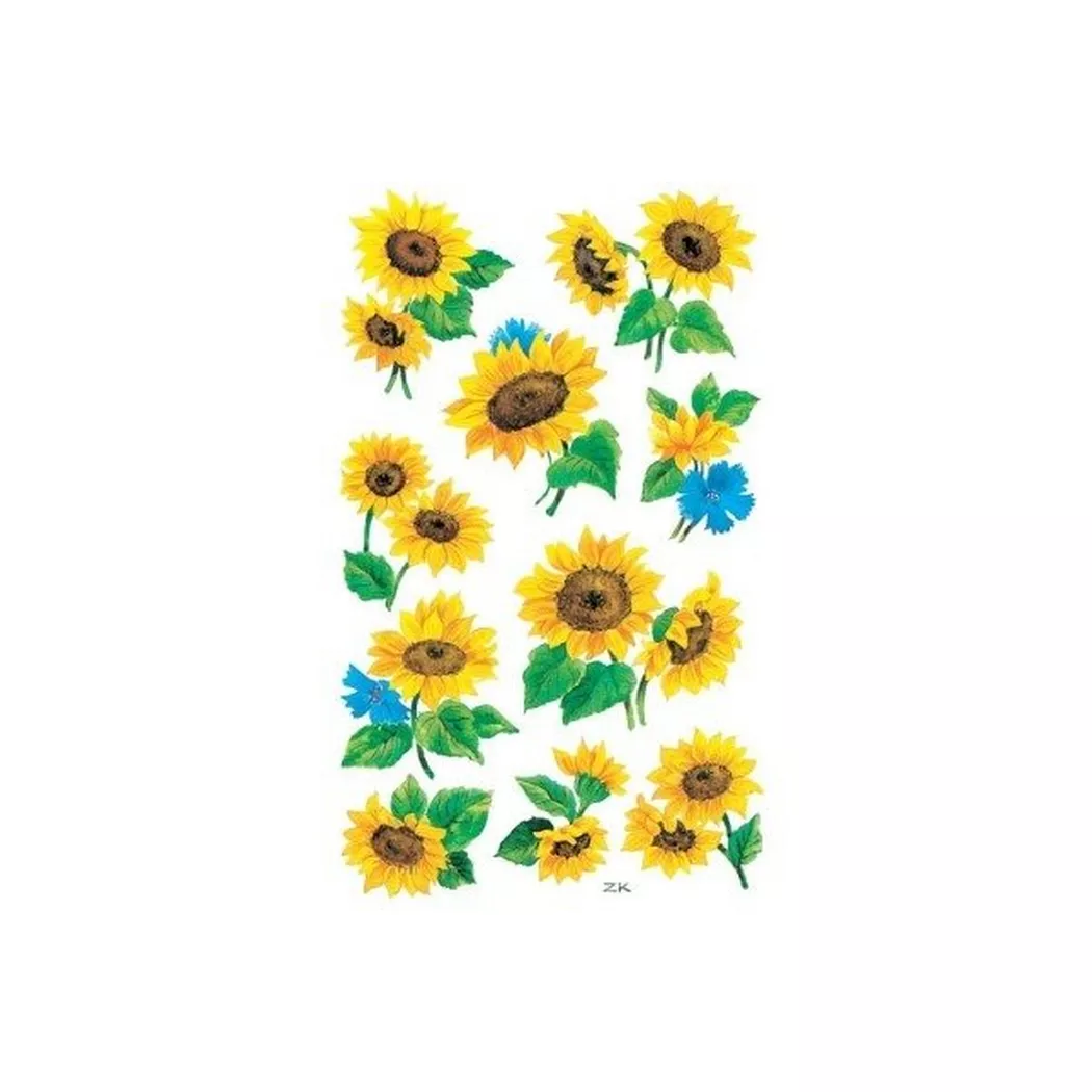 Z-DESIGN Sticker Creative 54103 Sonnenblumen 3 Stück