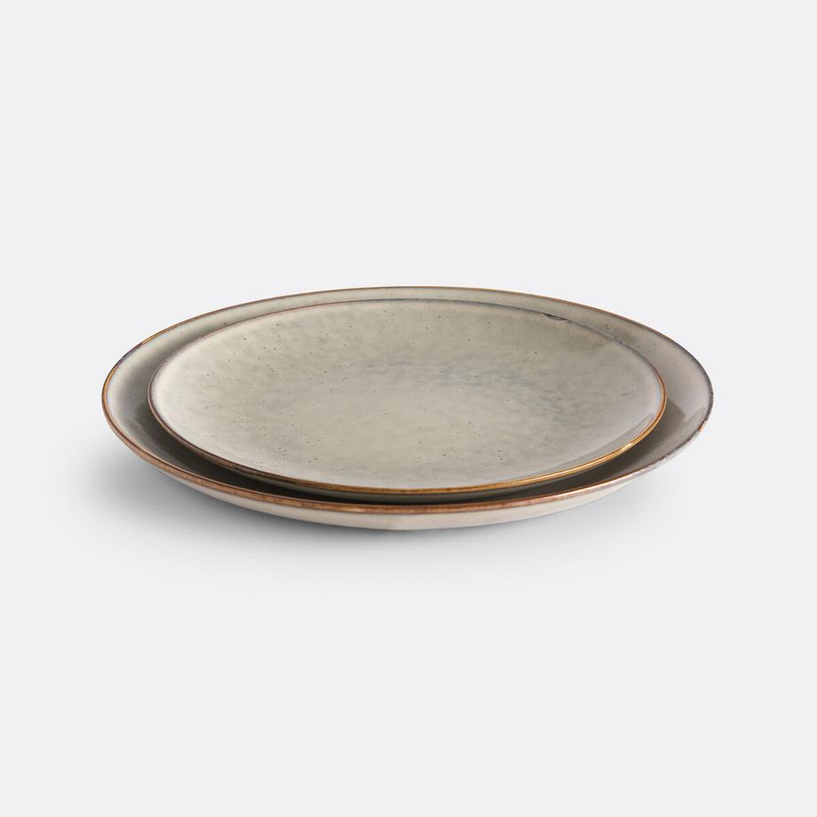 La Redoute Intérieurs Lot de 6 assiettes à dessert en grès  