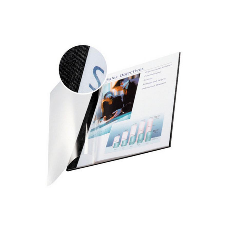 Leitz  LEITZ Buchbindemappen Soft Cover A4 73990095 schwarz, 7mm, Leinen 10 Stück 
