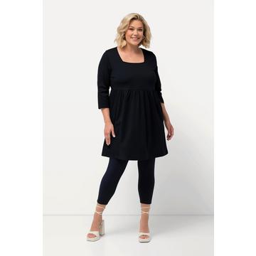 Longshirt, A-Linie, Carree-Ausschnitt, 3/4-Arm