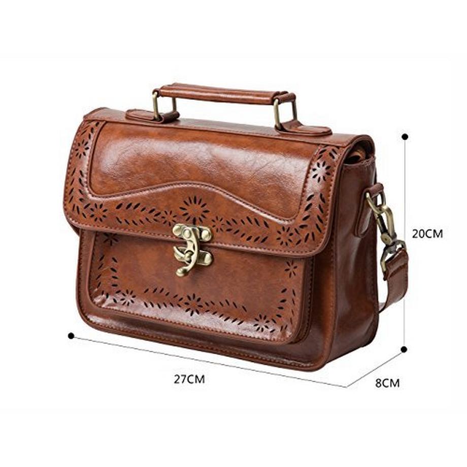 Only-bags.store Vintage Leder Kleine Umhängetasche  