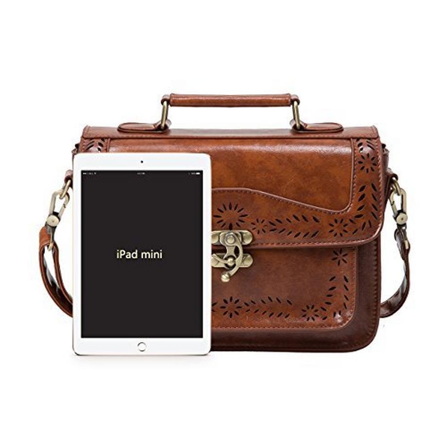 Only-bags.store Vintage Leder Kleine Umhängetasche  