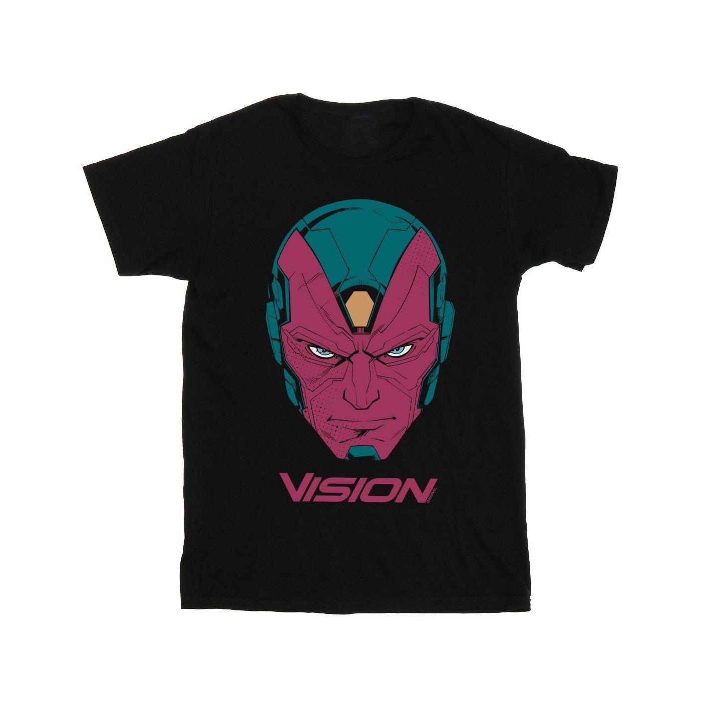 Image of Avengers Vision Head Tshirt Damen Schwarz M