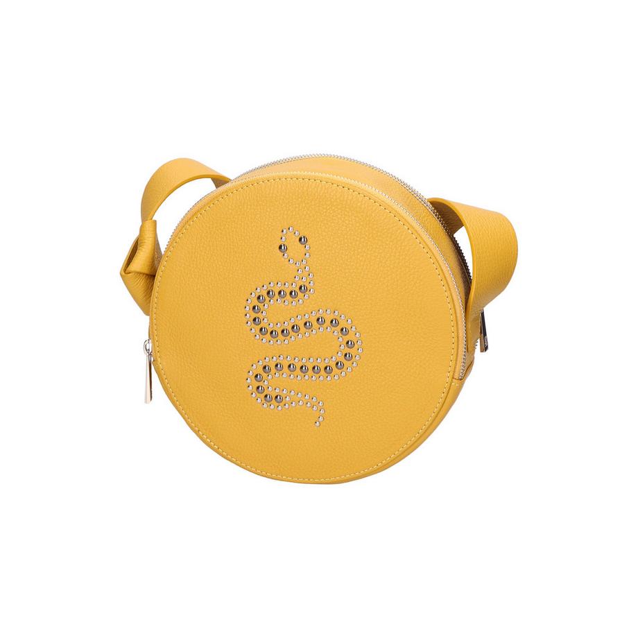 Gave Lux Sac d'épaule rond avec motif serpent clouté  