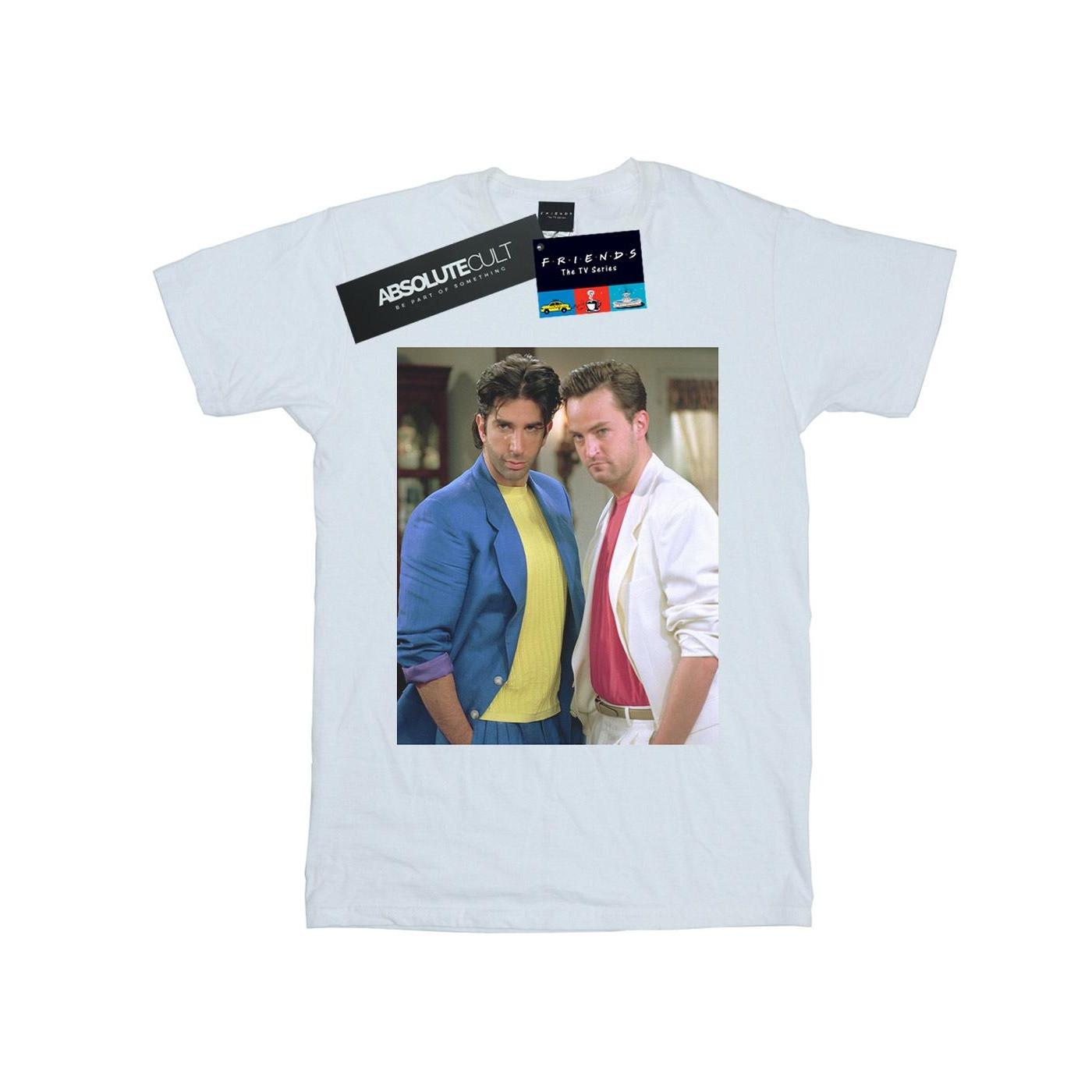 Image of 80's Ross And Chandler Tshirt Herren Weiss S