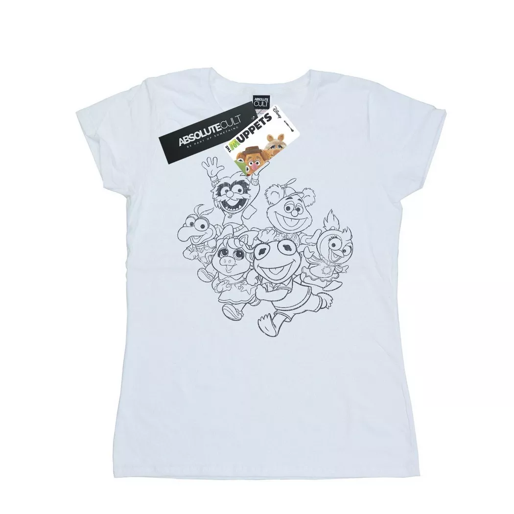 Disney - The Muppets Muppet TShirt, für Damen, Weiss, Größe XL