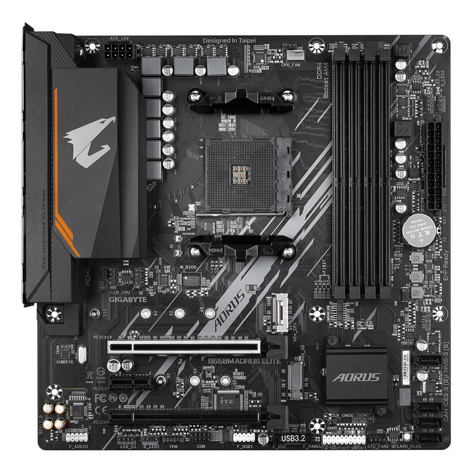Gigabyte  B550M AORUS ELITE (AM4, AMD B550, mATX) 
