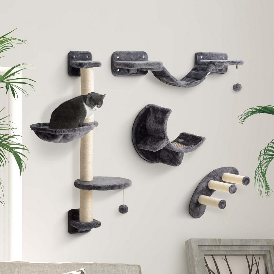 PawHut  Katzen Kletterwand 