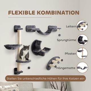 PawHut  Katzen Kletterwand 