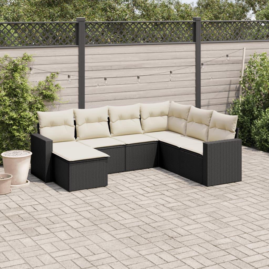 VidaXL set divano da giardino Polirattan  