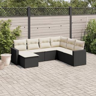 VidaXL set divano da giardino Polirattan  