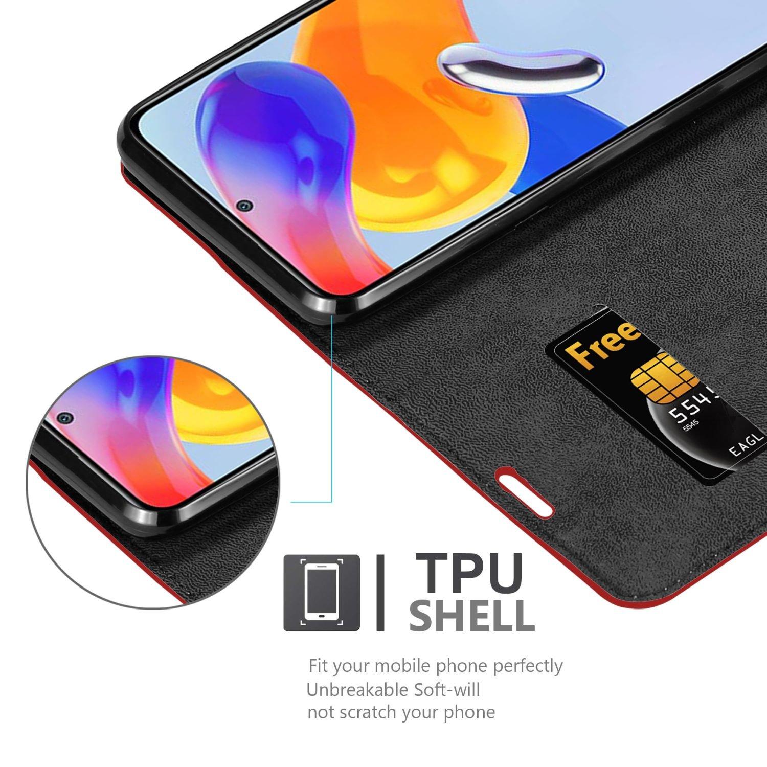 Cadorabo  Hülle für Xiaomi RedMi NOTE 11 PRO 4G  5G Magnetverschluss, Kartenfach 