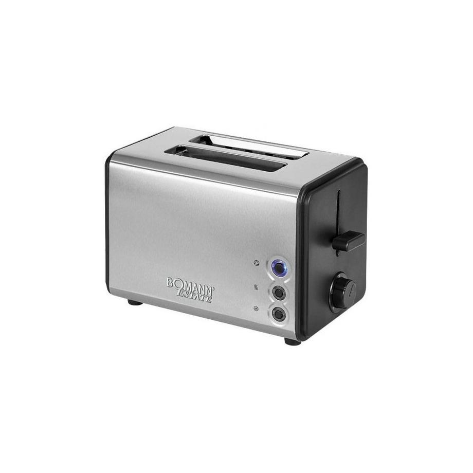 Bomann Bomann TA 1371 CB 2 fetta/e 850 W Nero, Acciaio inossidabile  