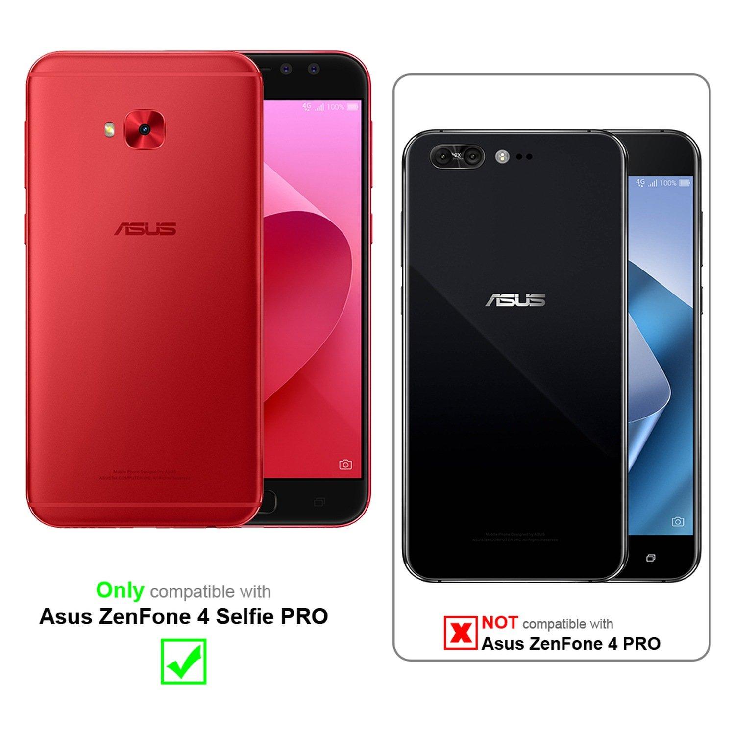 Cadorabo  Housse compatible avec Asus ZenFone 4 Selfie PRO - Coque de protection avec fermeture magnétique, fonction de support et compartiment pour carte 