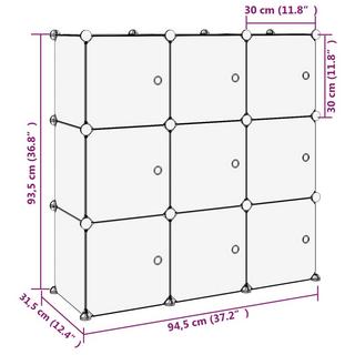 VidaXL Organisateur de cubes de rangement polypropylène  