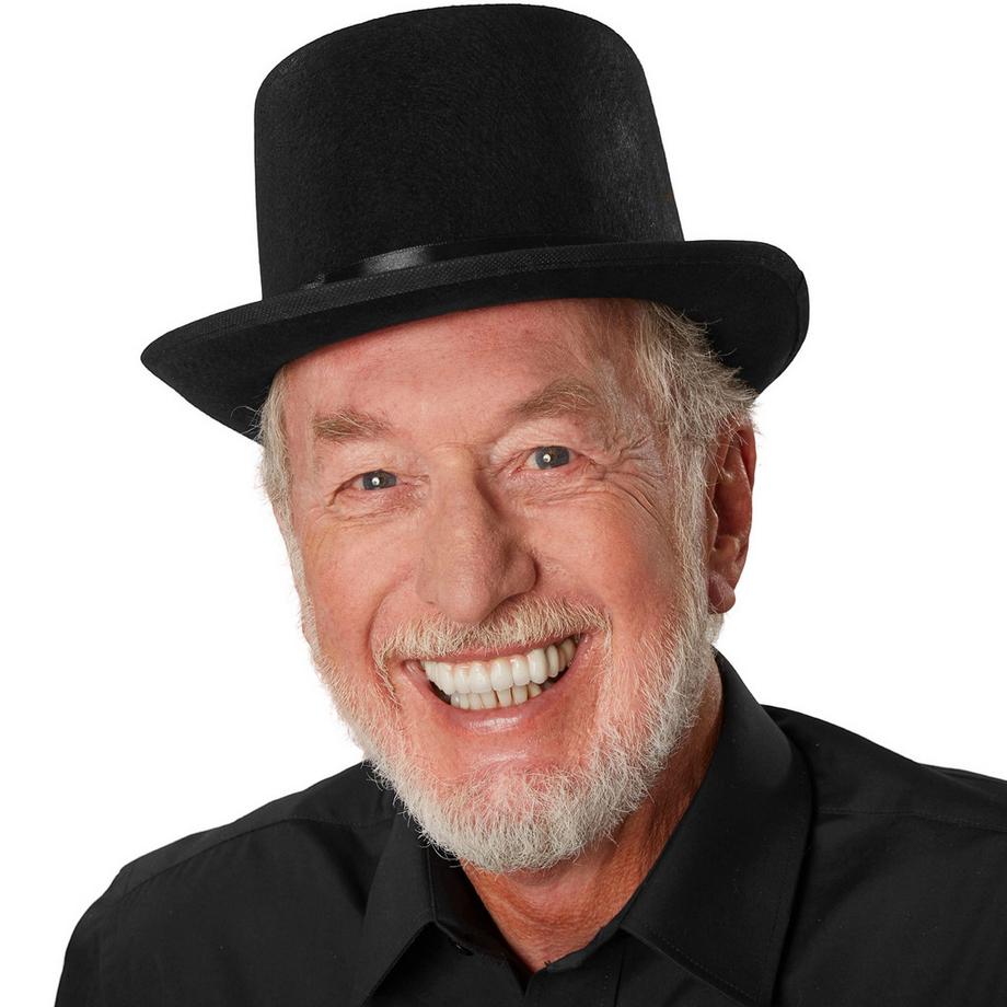 Tectake  Chapeau haut-de-forme noir classique 