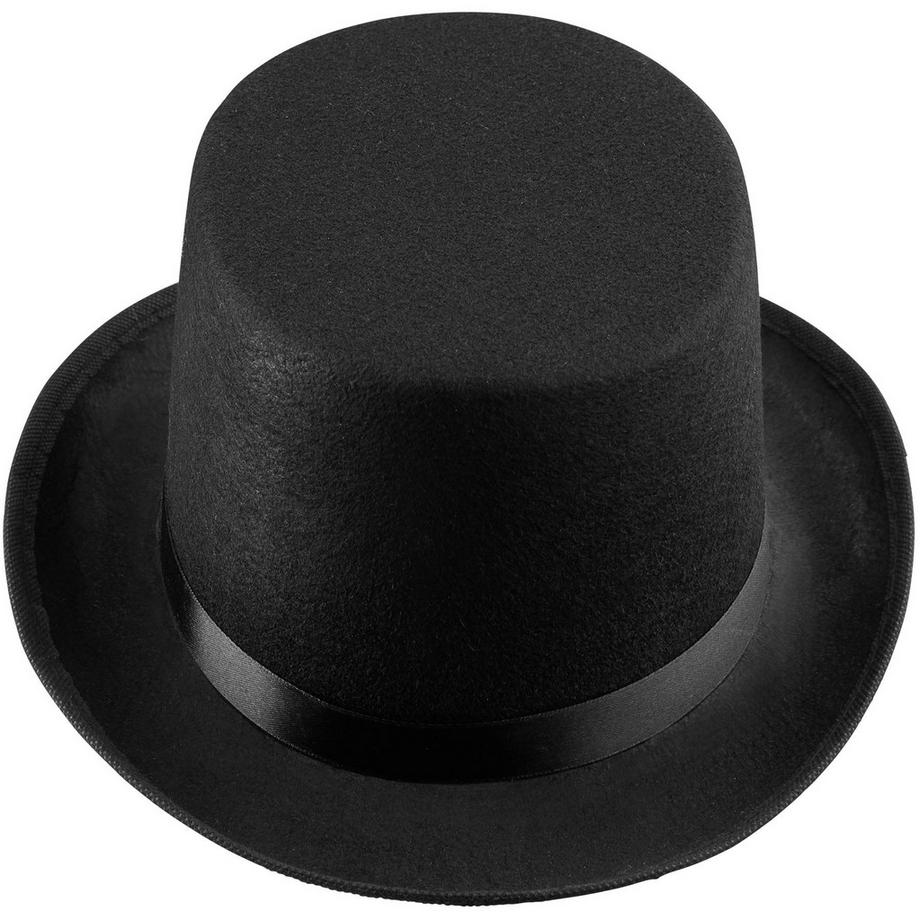 Tectake  Chapeau haut-de-forme noir classique 