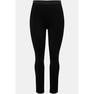 Ulla Popken  Pantalon Sarah, jambe slim, bas de jambe zippé, taille élastique 