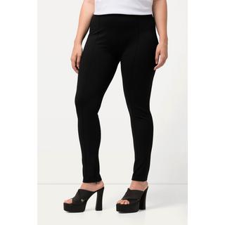 Ulla Popken  Pantalon Sarah, jambe slim, bas de jambe zippé, taille élastique 