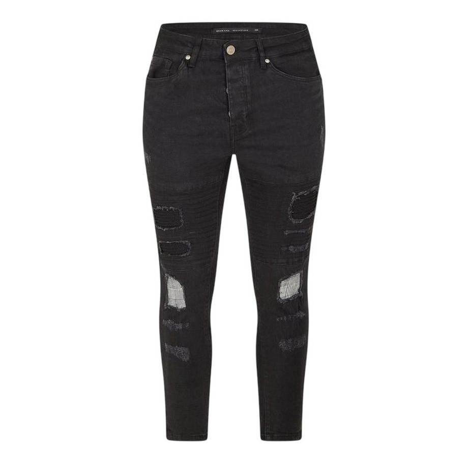Jeans Motociclista Lavato Skinny