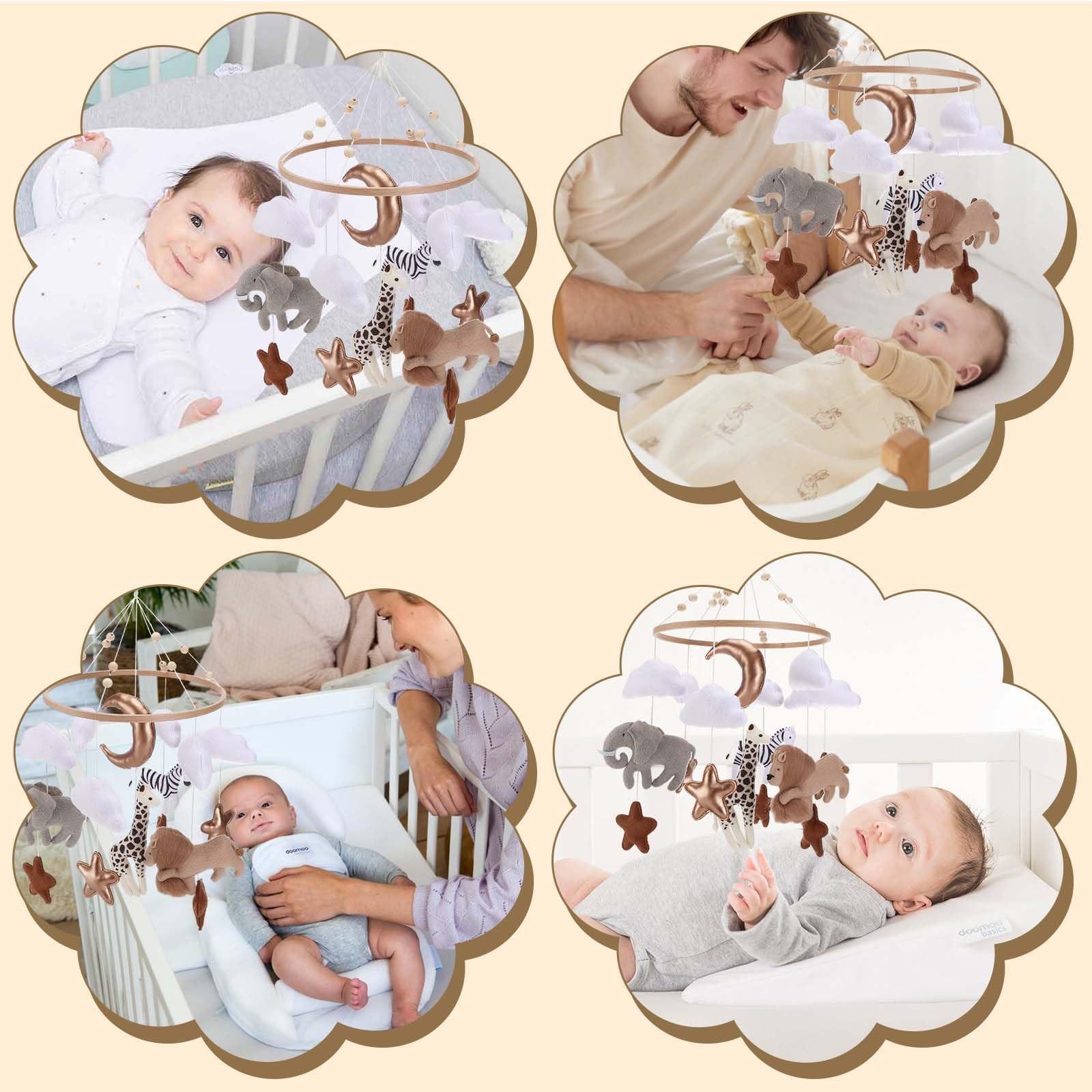 Activity-board  Lit mobile pour bébé pendentif mobile pour bébé, carillon mobile en bois pour bébé 