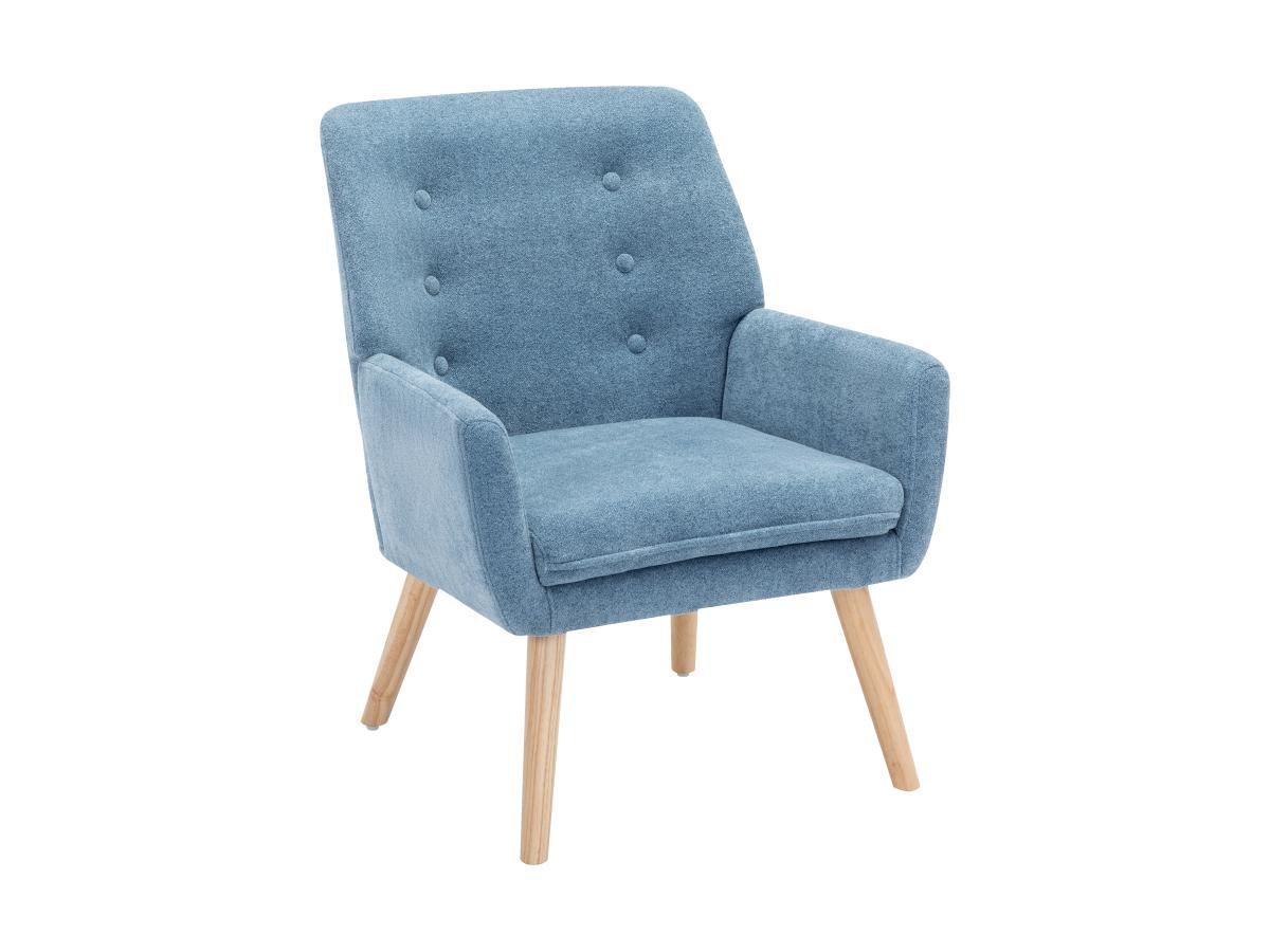 Vente-unique Sessel - Stoff - Blau - SERINO  