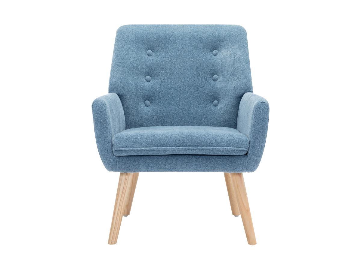 Vente-unique Sessel - Stoff - Blau - SERINO  