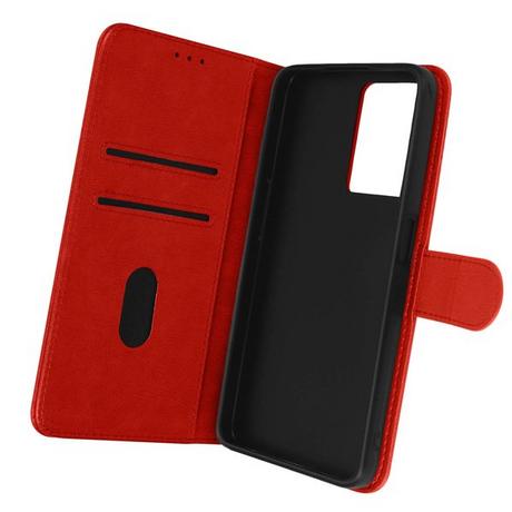 Avizar  Étui Oppo A57s et A57 Portefeuille Rouge 