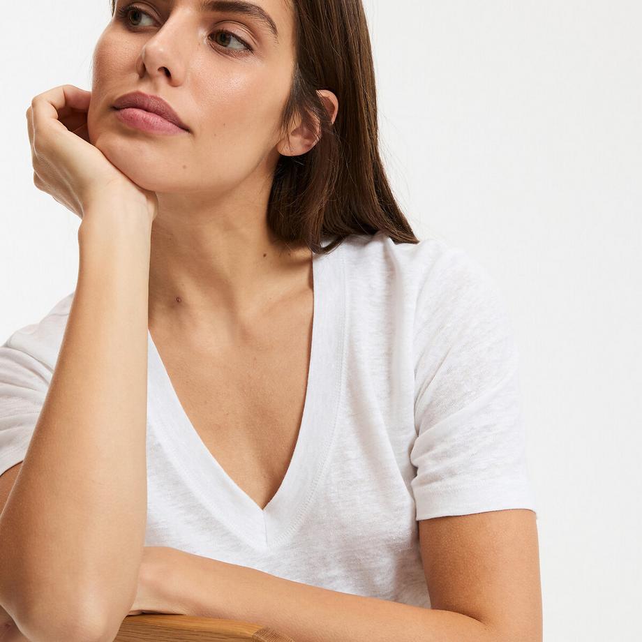 La Redoute Collections T-Shirt aus Leinen  