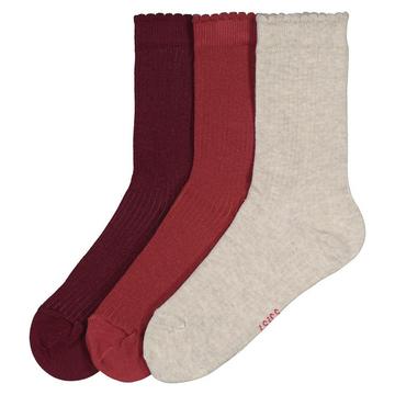 Lot de 3 paires de chaussettes texturées unies