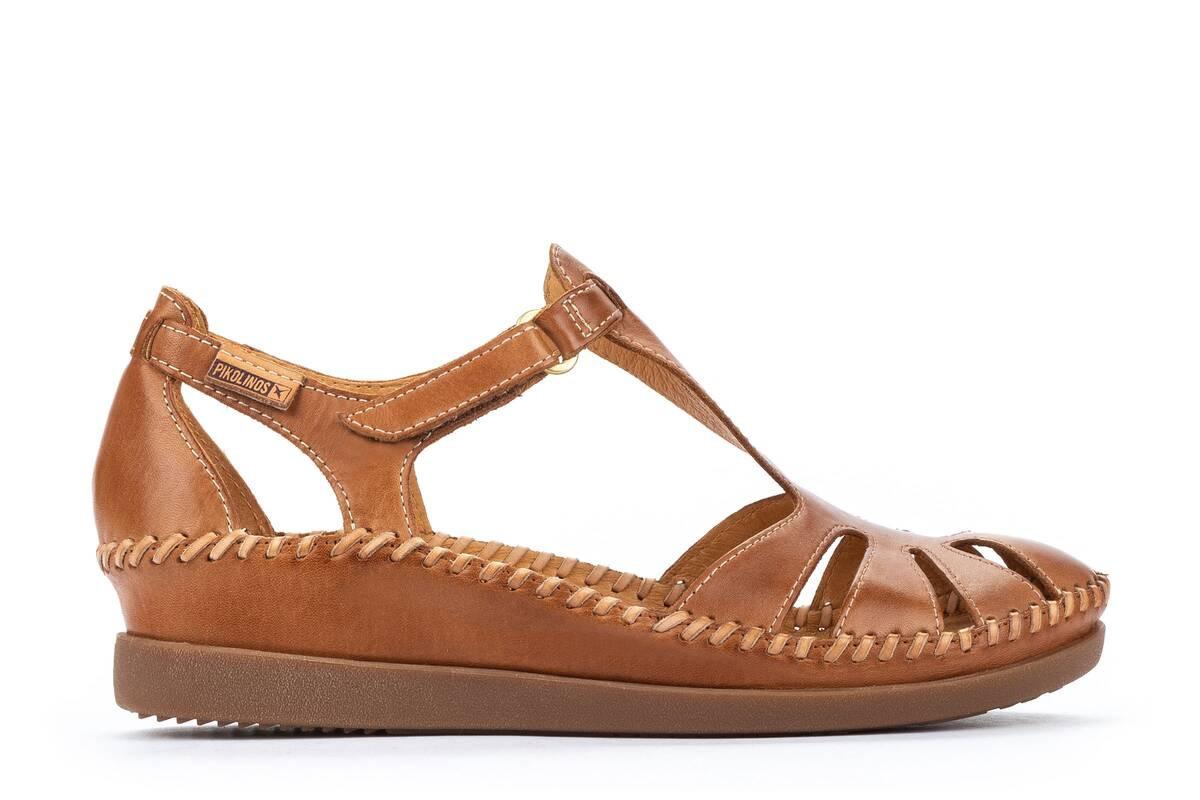 Image of Cadaques - Leder Sandale Damen Braun 36