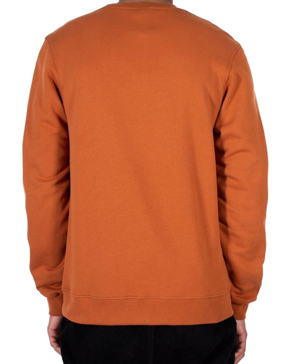 Image of Mini Flag 2 Crew Chestnut - Sweatshirt Herren Herren Dunkelorange L
