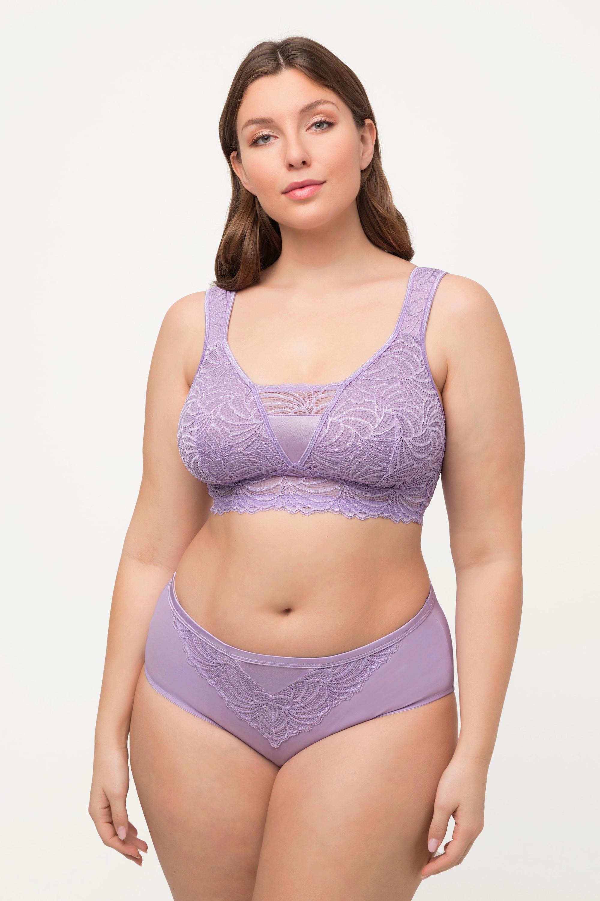 Ulla Popken  Bralette, Spitze, ohne Bügel, Cup B - F 